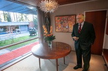 Martti Ahtisaari Didrichsenin taidemuseolla, Helsinki 2008.